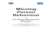 Missing Person Behaviour Handbook June 2003