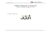 Internship Report of Allied Bank  by Asim Malik