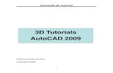 3D AutoCAD 2009 Tutorial