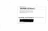 Sony WMD6C Manual