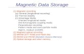 (3) Magnetic Data Storages