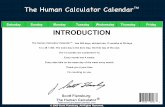 The Human Calculator Calendar