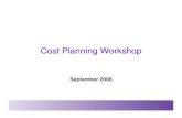 Cost Planning Workshop