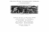 Crown Point Libary Centennial Commerative Booklet