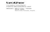 Brother DCP7020 Series Parts List