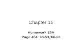 Chapter 15 Homework