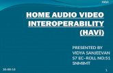 Home Audio Video Interoperability