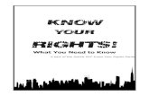 Know Your Rights Zine Excellent) - JustUs Legal Collective