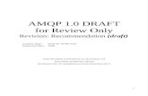 Amqp 1 0 Recommendation Draft