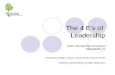The 4 E's of Leadership