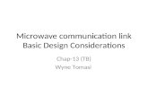 Microwave Communication Link Basic Design Considerations