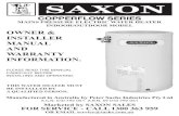 Saxon Copper Flow Electric-InstallerManual