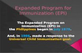 Expanded Program for Immunization (EPI)
