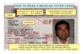 How to Read a Mexican Voter Card - Como saber si una IFE es falsa.
