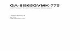 Motherboard Manual Ga-8i865gvmk-775 e