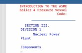 Asme III Introduction NPP Components