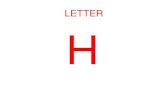 Letter H Flash cards