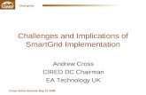 Cross Sintra Seminar May 16 2008 Smartgrids Challenges and Implications of SmartGrid Implementation Andrew Cross CIRED DC Chairman EA Technology UK.