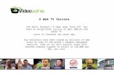 A Web TV Success The daily football TV news show Kick Off has been an exceptional success on Web, Mobile and Cable TV since it launched two years ago.