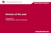 Review of the year Presented By: Jonathan Evans, Head of Commercial.