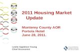Leslie Appleton-Young Chief Economist 2011 Housing Market Update Monterey County AOR Portola Hotel June 28, 2011.