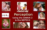 Social Perception Using the DANVA 2 & the NEPSY-II Measuring.