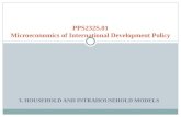 3. HOUSEHOLD AND INTRAHOUSEHOLD MODELS PPS232S.01 Microeconomics of International Development Policy.