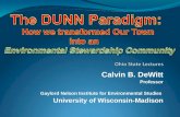 Calvin B. DeWitt Professor Gaylord Nelson Institute for Environmental Studies University of Wisconsin-Madison.