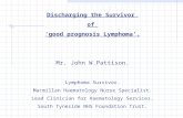 Discharging the Survivor of good prognosis Lymphoma. Mr. John W.Pattison. Lymphoma Survivor. Macmillan Haematology Nurse Specialist. Lead Clinician for.
