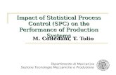 Impact of Statistical Process Control (SPC) on the Performance of Production Systems M. Colledani, T. Tolio Dipartimento di Meccanica Sezione Tecnologie.
