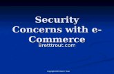 Copyright 2001 Brett J. Trout Security Concerns with e-Commerce Bretttrout.com.