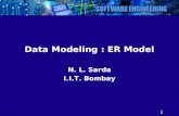 1 Data Modeling : ER Model N. L. Sarda I.I.T. Bombay.