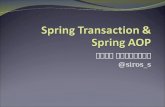 @siros_s. Agenda: Spring Transaction Why Spring Transaction Transaction Manager Declarative Transaction with Annotation @Transactional Propagation Exception.