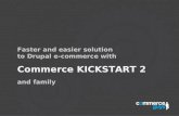 Faster and easier solution to Drupal e-commerce with Commerce KICKSTART 2 and family.