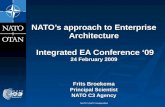 NATO / EAPC Unclassified NATOs approach to Enterprise Architecture Integrated EA Conference 09 24 February 2009 Frits Broekema Principal Scientist NATO.