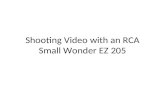 Shooting Video with an RCA Small Wonder EZ 205.