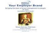 Simon Barrow, Chairman People in Business 12 Great Newport Street, Tel +44 20 7632 5910  Your Employer Brand Bringing the best of brand management.