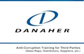 1 Anti-Corruption Training for Third Parties (Sales Reps, Distributors, Suppliers, etc.)