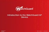 Introduction to the WatchGuard AP Device WatchGuard Training.