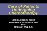 Care of Patients Undergoing Chemotherapy MMC-ONCOLOGY CLINIC BONE MARROW TRANSPLANT UNIT CES PAJE, BSN, R.N.