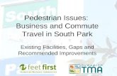 Pedestrian Issues: Business and Commute Travel in South Park Existing Facilities, Gaps and Recommended Improvements.