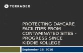 PROTECTING DAYCARE FACILITIES FROM CONTAMINATED SITES - PROGRESS SINCE KIDDIE KOLLEGE September 28, 2010.