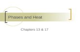 Chapters 13 & 17 Phases and Heat. Phases of Matter Chapter 13.