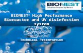 BIONEST ® High Performance Bioreactor and UV disinfection system Technical Presentation.