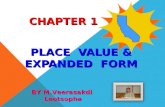 PLACE VALUE & EXPANDED FORM CHAPTER 1 BY M.Veerasakdi Leotsopha.