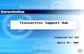 Confidential Transaction Support Hub Prepared for EDS March 07, 2001.