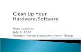 Ross Guistino July 9, 2012 Windsor Senior Computer Users Group.