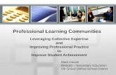 Professional Learning Communities Leveraging Collective Expertise and Improving Professional Practice to Improve Student Achievement Mark Cerutti Director.