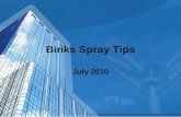 Binks Spray Tips July 2010 Surface Preparation - General Anything you dont want to see in the final finish must be removed from the surface Surface.