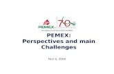 PEMEX: Perspectives and main Challenges Nov 6, 2008.